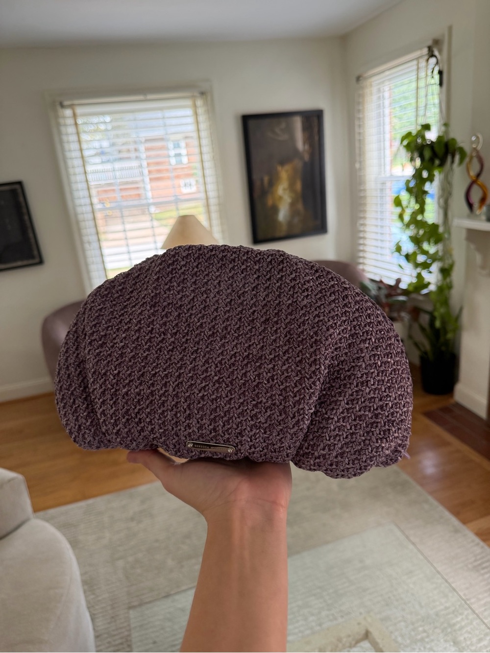 Rebecca Minkoff Purple Knit Clutch